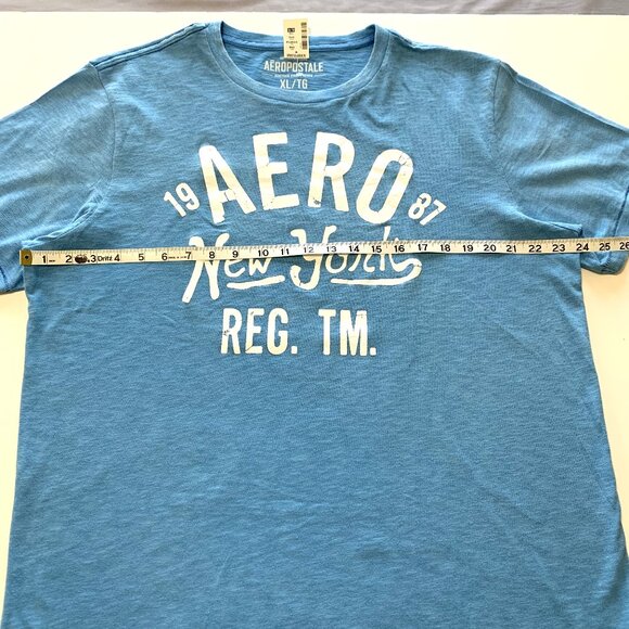 Aeropostale 2 Graphic Shirts Men Size XL Green Blue (NWT) Short Sleeves - Picture 13 of 16